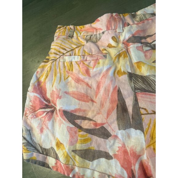 Joie Womens Jalynn Floral Linen High-Waisted Shorts Size 2 - Picture 9 of 9